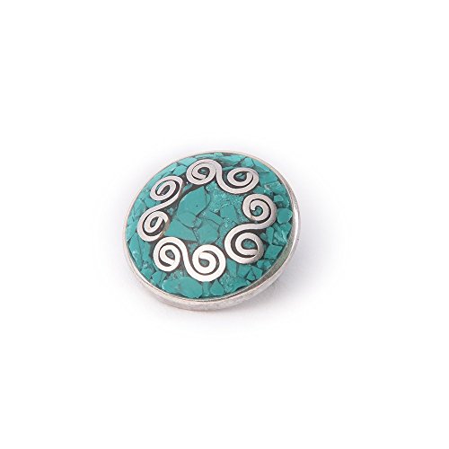 Noosa Chunk 053 Chakra turquoise-brass with turquoise