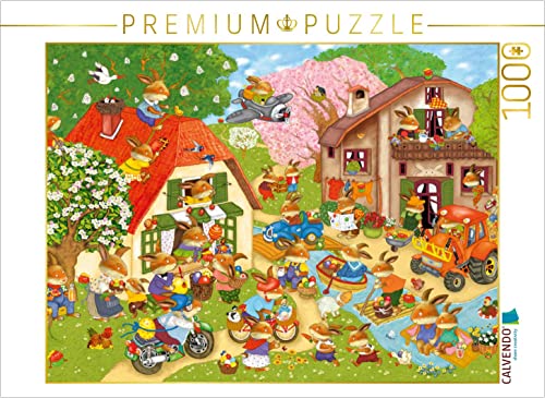 CALVENDO Puzzle Im Osterhasendorf 1000 Teile Lege-Größe 64 x 48 cm Foto-Puzzle Bild von Marion Krätschmer