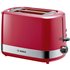 Bosch Haushalt TAT6A514 Toaster mit Brötchenaufsatz Rot, Edelstahl