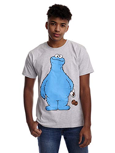 Sesamstrasse Krümelmonster - Cookie Thief Männer T-Shirt grau meliert S