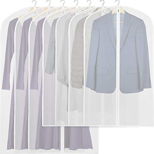Simple Houseware 7er-Pack normale Kleidertasche, weiß, 50/40