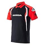 Alpinestars Honda Polo Shirt (Black/Red,XL)