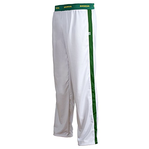 Juunesse Brasilien Flagge grün weiß Capoeira Kampfsport Sport Hose elastisch Jungen Mädchen Größen