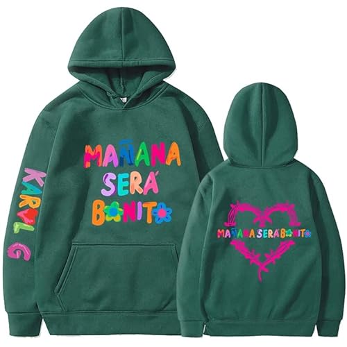 Itsgo Neues Album Mañana Será Bonito Hoodie Sweatshirts Pullover Harajuku Neuheit Kapuzen-Trainingsanzug Pullover Männer Frauen (Color : Color 15, Size : L)