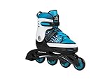 HUDORA Inline Skates Basic in Blue/Mint - Inliner für Kinder & Jugendliche in versch. Größen - Roller Skates bis zu 4 Größen verstellbar - Ideal als hochwertiges Einstiegsmodell