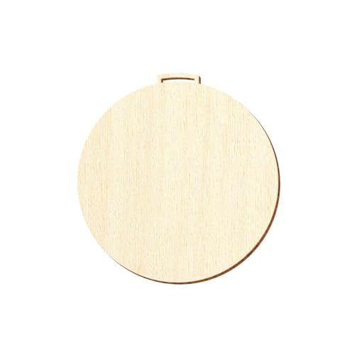 Holz Medaille rund - Deko Basteln 3-20cm, Durchmesser:Ø 12cm, Pack mit:50 Stück