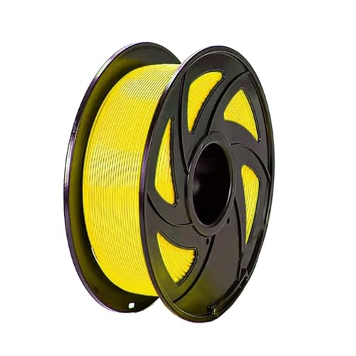 3D-Drucker-Filament 3D-Druck Filament TPU flexibel elastisch Nettogewicht 1000 g 320 m 1,75 mm (Color : Yellow)