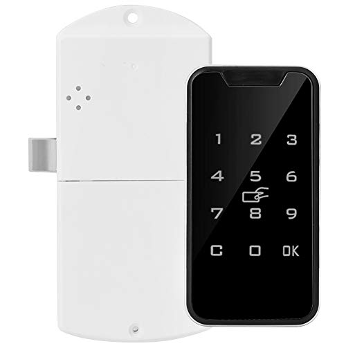 Demeras Intelligentes digitales RFID-Passwortschloss Touch-Tastatur Keyless-Schloss aus Zinklegierung Für elektronisches sicheres Schrankschloss, Schublade, Kleiderschrank, Datei