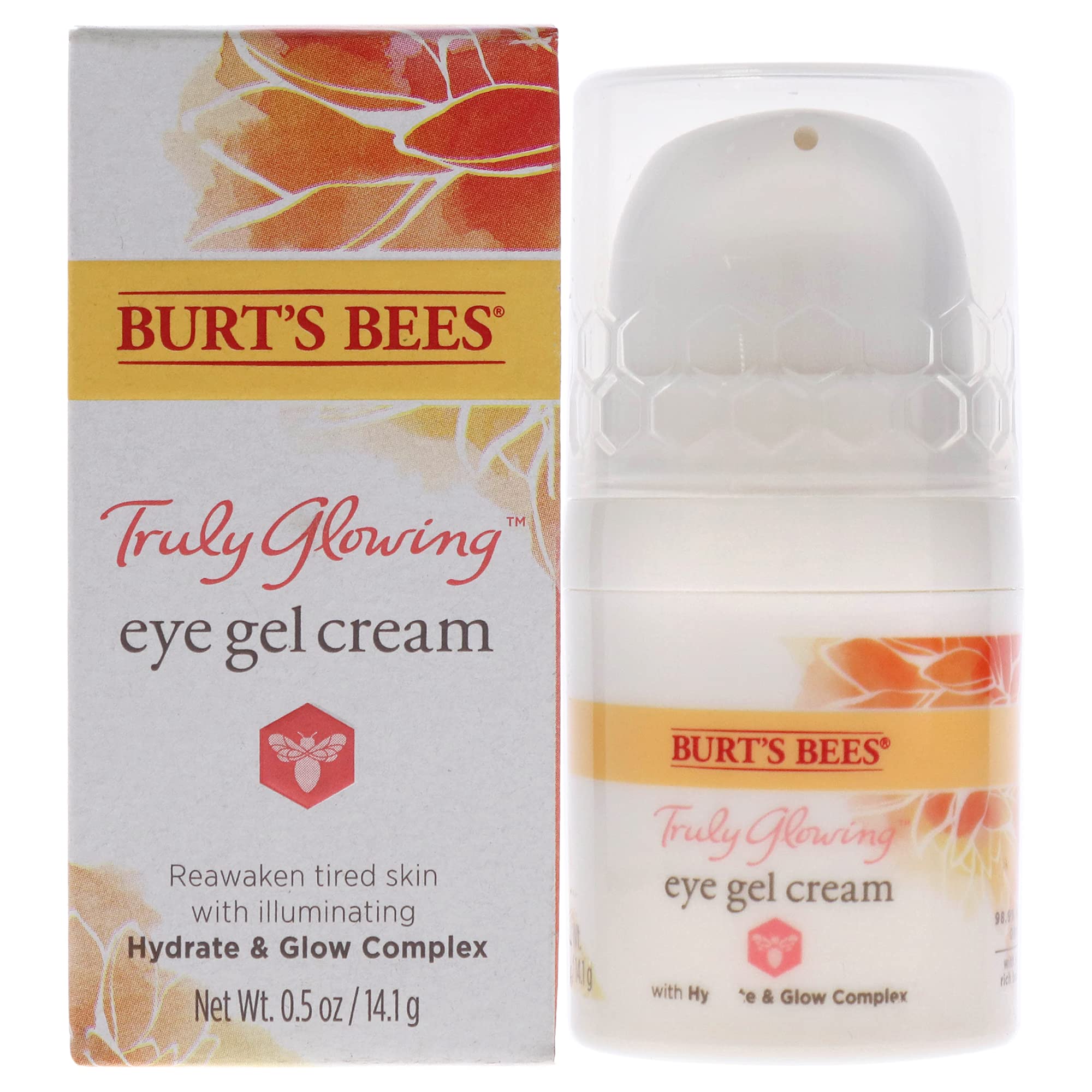 Burts Bees Truly Glowing Eye Gel Cream for Unisex 0.5 oz Cream