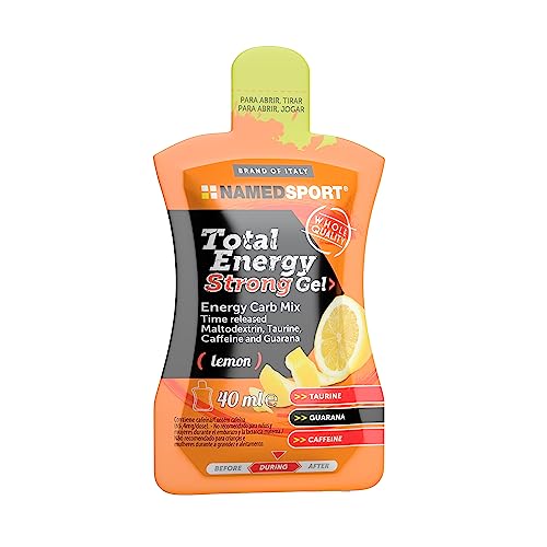NamedSport Total Energy Strong Gel – Lemon 24 x 40 ml – 40 ml – Zitronengelb