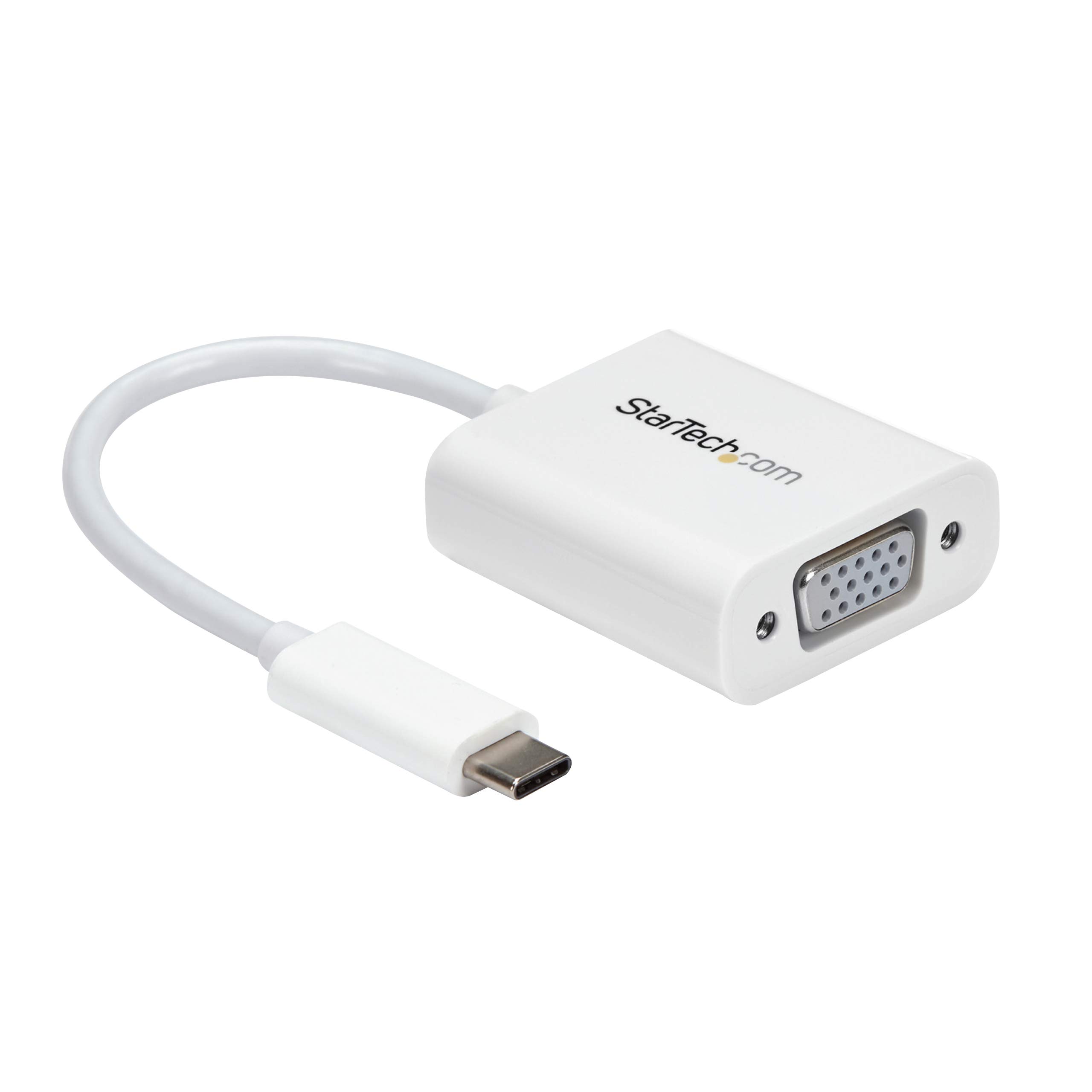 StarTech.com USB-C auf VGA Adapter - USB Typ-C zu VGA Video Konverter - Weiß