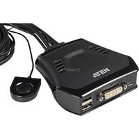 ATEN CS22D-AT 2 Port KVM-Umschalter DVI USB 1920 x 1200 Pixel