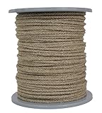 Gepotex Leinenseil/Seil aus Leinen/Flachsseil geflochten Natur Durchmesser ca. 3mm - Länge: 100 Meter - hergestellt aus naturbelassenem Leinengarn, biologisch abbaubar und umweltfreundlich