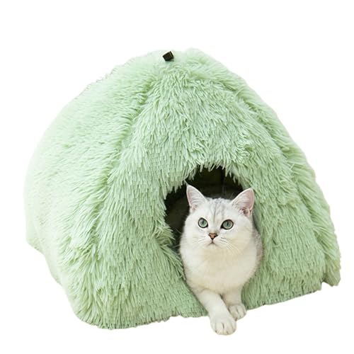 Katzenzelte für Wohnungskatzen - Katzenhauszelt mit abnehmbarem, waschbarem, gepolstertem Kissen | Tierhöhle für Kätzchen und kleine Katzen oder Hunde, weiche und selbstwärmende Kätzchenbetten