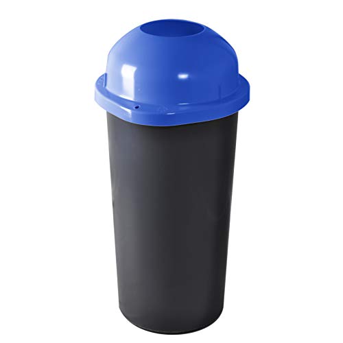 KUEFA 60L Mülleimer/Müllsackständer mit Einwurf (Blau)