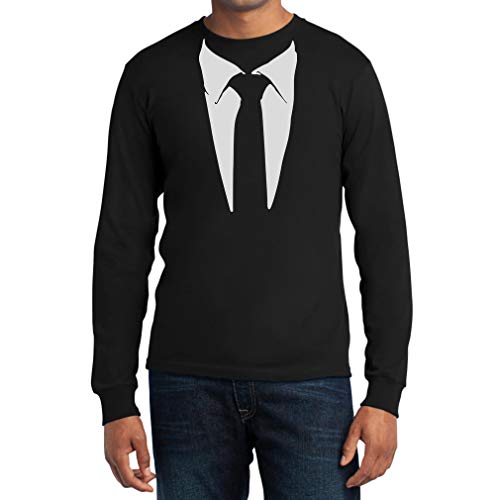 Gedruckter Anzug/Legendäre Stinson Krawatte Barney - Tuxedo Kostüm Party Langarm Schwarz Medium T-Shirt