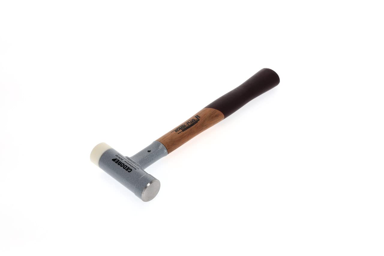 GEDORE KOMBI-PLUS R Hammer, mit Holzgriff, Schon-/Schlosserhammer, Ø 30 mm, rückschlagfrei, Hickorystiel, 247 H-30