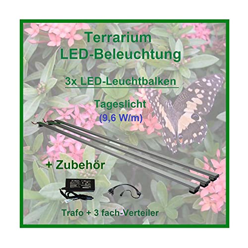 Aquarium-Plüderhausen Terrarium LED-Beleuchtung 50 cm,LED Leuchtbalken,LED Pflanzenlicht, Terra Licht