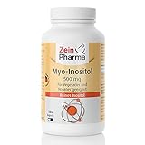 ZeinPharma MyoInositol 500 mg Kapseln 3 Monate Vorrat Glutenfrei vegan koscher & halal, Multicolour, Neutral, 180 stück