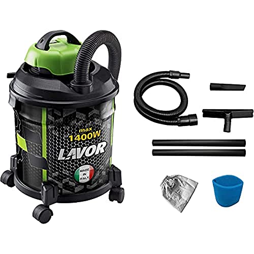 Lavorwash Joker) 1400 S Drum Vacuum 20L 1400 W Black, Green Vacuum - Vacuums (1400 W, Drum Vacuum, 20 L, Black, Green, Telescopic, Dry & Wet)