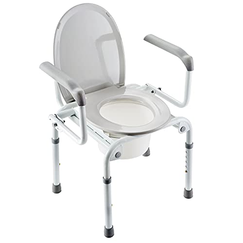 WC-Sitzerhöhung mit Deckel – Invacare Izzo H340 – WC-Sitzerhöhung für Behinderte und ältere Menschen – Stabilisierend und strapazierfähig