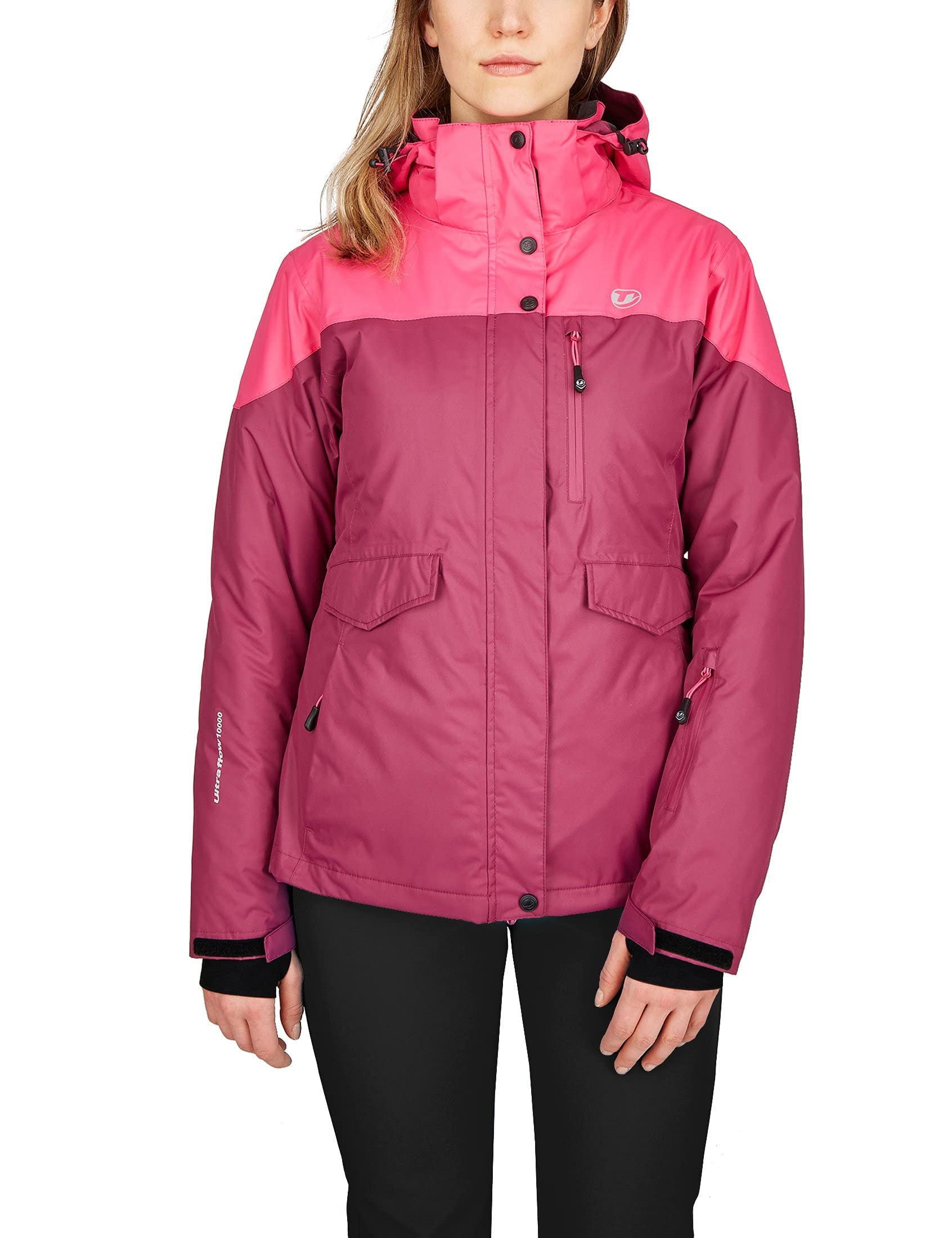 Ultrasport Damen All Seasons Jacke, Beere/Pink, XL