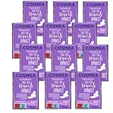 Cosmea Ultra Binden Vorteilspack, Hygiene-Einlagen aus nachwachsenden Rohstoffen. Damen-Hygiene im Einklang mit der Natur (Nacht (12x10 Stück))