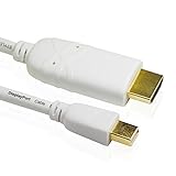 Cablesson Mini DisplayPort auf HDMI Kabel 1m (Thunderbolt Port Kompatibel) Mini DP auf HDMI HDTV Kabel Adapter mit Audio für Apple iMac MacBook Pro Air LCD TV