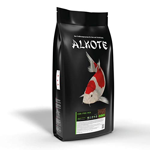 AL-KO-TE, 3-Jahreszeitenfutter für kleine Kois, Frühjahr bis Herbst, Schwimmende Pellets, 3 mm, Hauptfutter Conpro Mix, 9 kg