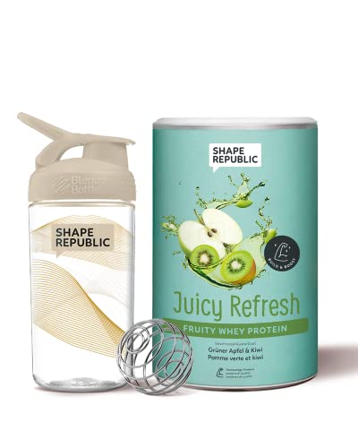 Shape Republic Fruity Iso Whey Clear Protein | »Juicy Refresh« | Post Workout | 300g | Grüner Apfel & Kiwi