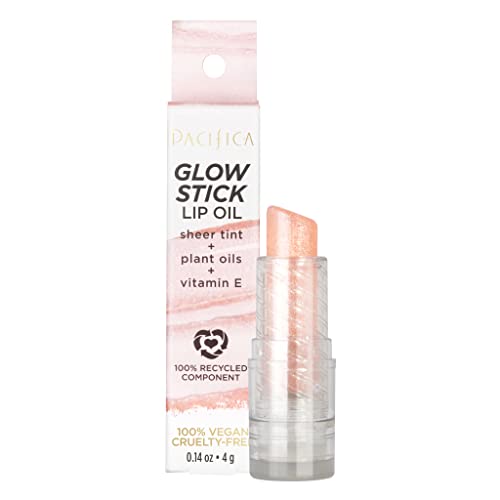 Pacifica Glow Stick Lip Oil – Pink Sheer For Women 4.0g Lip Oil