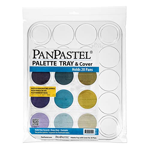 Colorfin PP35020 PanPastel Palette Tablett, 35,6 x 27,9 cm, 20 Mulden, durchsichtig, Nicht zutreffend