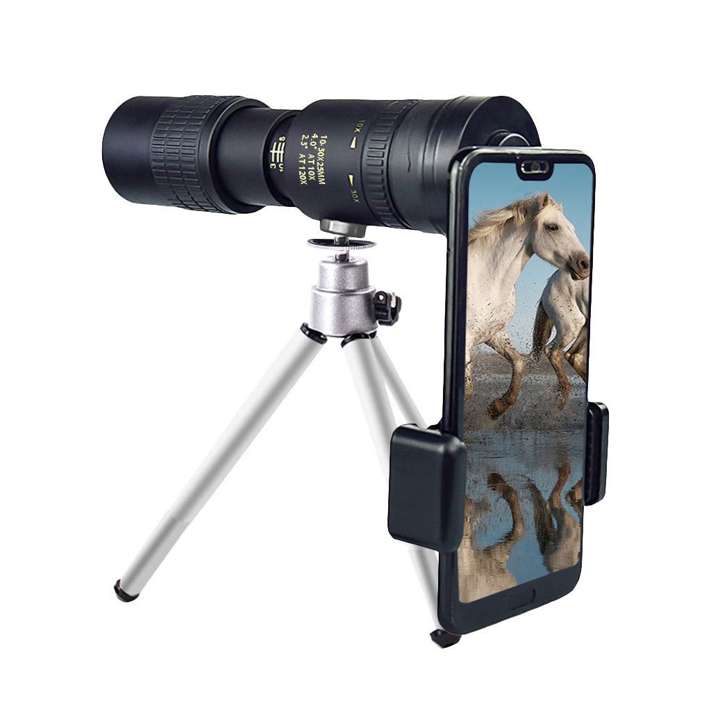 Teleskop 4K 10-300X40mm Super Telephoto Zoom Monokular Teleskops Tragbar Tragbares Spotting für Camping Erwachsene Kinder Astronomie Geschenk Spielzeug