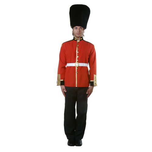 Dress Up America 346-L Soldaten der Königlichen Garde, Boys, Rot, Größe Groß (Taille: 112-122, Höhe: 168-173 cm, Schrittnaht: 79-84 cm)
