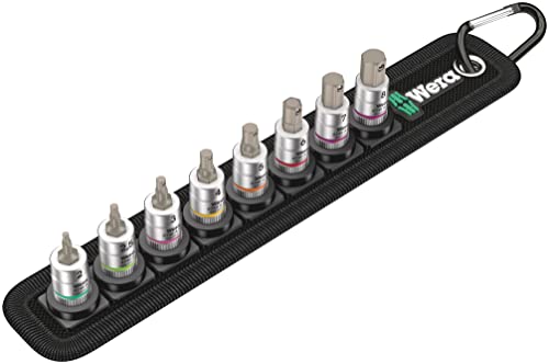 Wera 8740 A 05003881001 Innen-Sechskant Steckschlüssel-Bit-Einsatz-Set 8teilig 1/4 (6.3 mm)