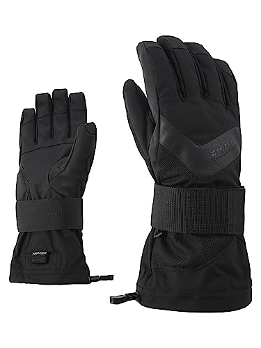 Ziener Erwachsene MILAN AS glove SB Snowboard-Handschuhe, black hb, 8.5 (M)