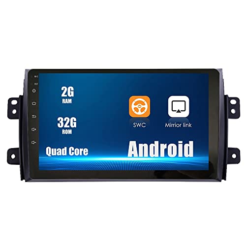 ZERTRAN Android 10 Autoradio Autonavigation Stereo Multimedia Player GPS Radio 2.5D Touchscreen fürSUZUKI SX4 2006-2013