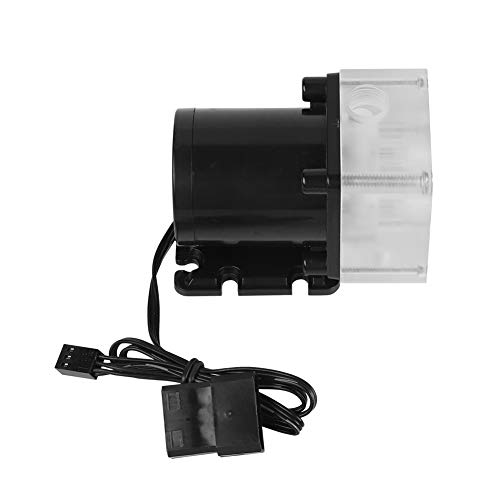 Vipxyc Wasserkühlsystempumpe, geräuschlose 12V DC G1/4 Gewinde Wasserpumpe, 500L/H CPU Wasserpumpe für PC