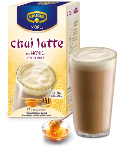 KRÜGER Chai Latte Lovely India Typ Honig, 8er Pack (8 x 0.25 kg)
