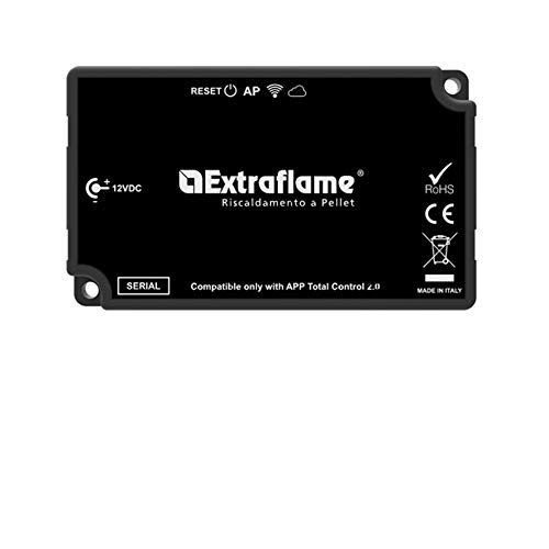 Remote WiFi Modul für Extraflame Pelletöfen | schwarzes Etikett