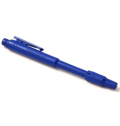 Maya Professionelles Werkzeug L550–2/2 Marker Detectable für Metalle und X-Ray, extra feine Spitze, mit Clip, Blau, 10 Stück Body, blau ink