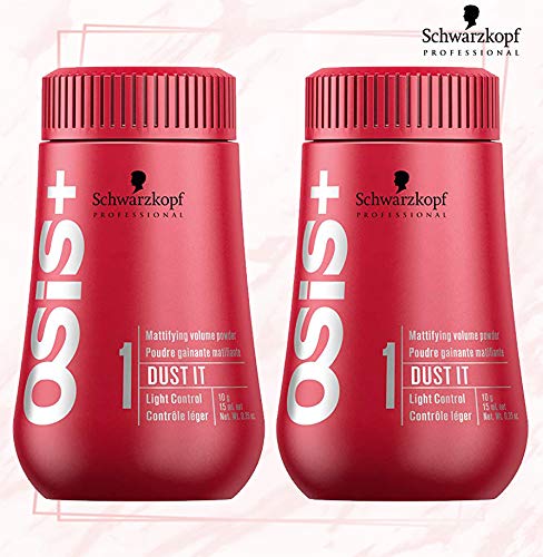 Schwarzkopf Professional – Duo Pack Mattierendes Pulver für Haare – OSIS + Dust it – 2 x 10 g