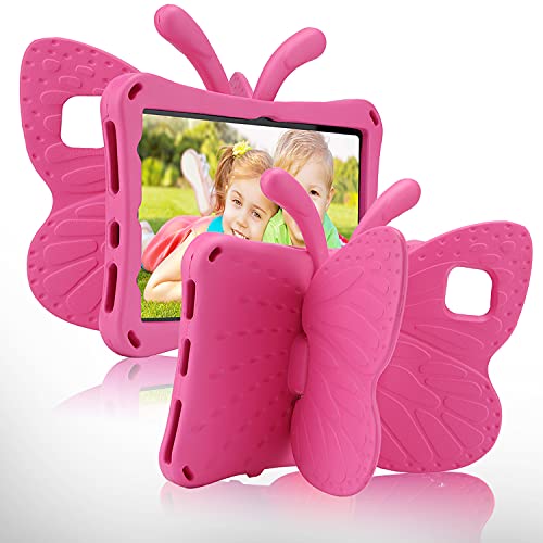 Simicoo Schutzhülle für iPad 10 2022, niedlicher Schmetterling, mit Ständer für Kinder, leicht, EVA, robust, stoßfest, robust, kinderfreundlich, vollständige Abdeckung für iPad 10 10. Generation 10,9