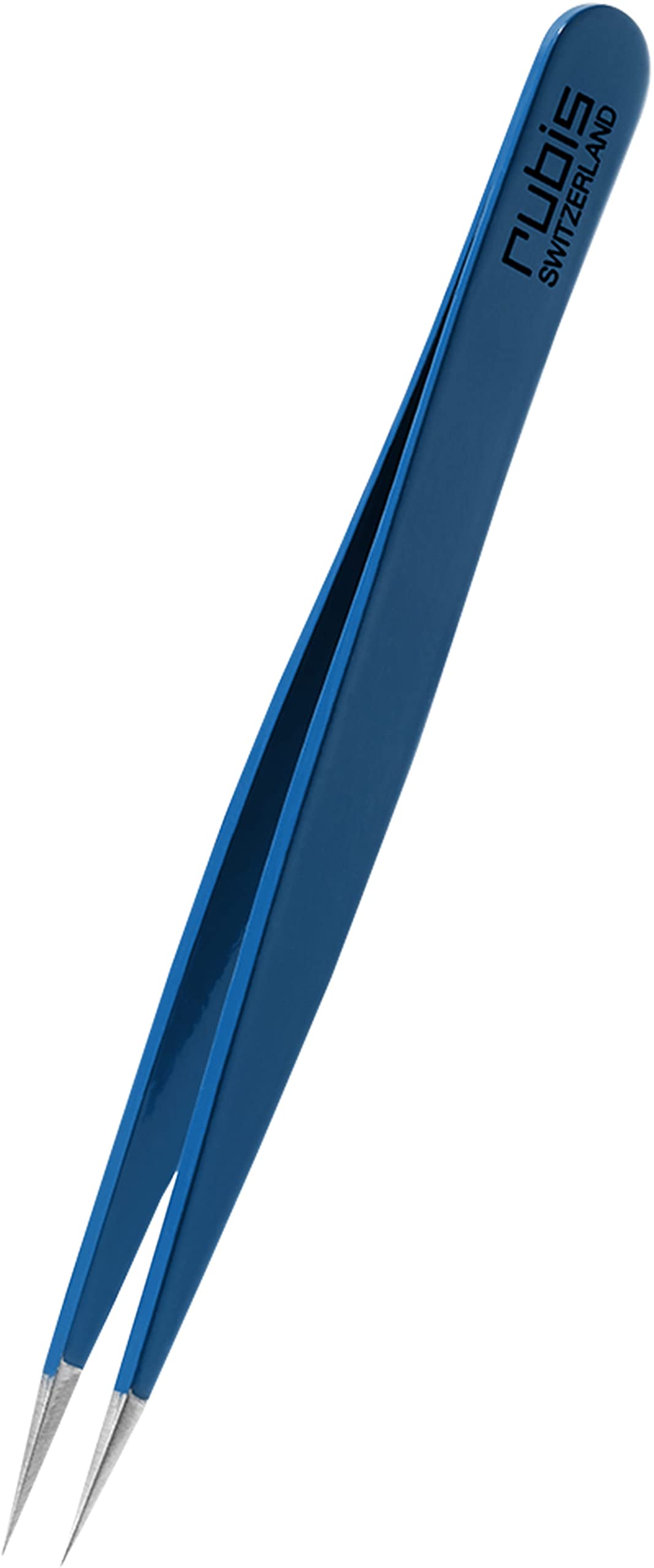 Rubis Splitterpinzette - Spitze Pinzette für Splitter und eingewachsene Haare - Spitzpinzette (Blau)
