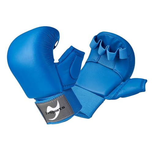 Ju-Sports Karate Handschutz blau mit Daumen