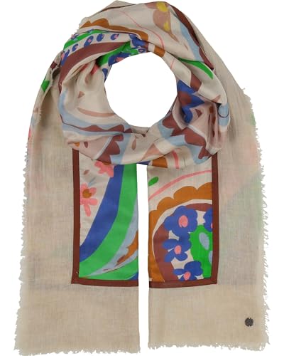 FRAAS Patchwork-Stola mit Paisley-Print - 70 x 180 cm - Schal in Seide auf Baumwolle Honest Green
