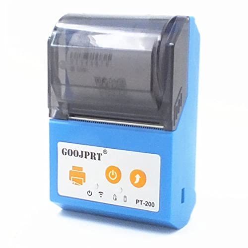 BOROCO PT-200 Mini-Bluetooth-Drucker 58mm Thermo-Barcode-Drucker für den Supermarkt(Blau)