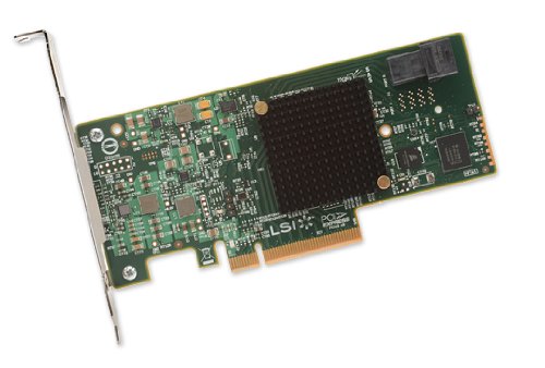 LSI SAS 9300-4i SGL Mini SAS Schnittstellenadapter - Zubehör (PCIe, Mini SAS, volle Höhe (unter Profil), 4,8 Gbit/s, 12 Gbit/s, 10,2 W)