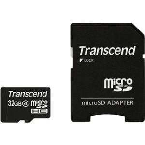 Transcend - Flash-Speicherkarte - 32GB - Class 4 - microSDHC (TS32GUSDC4)