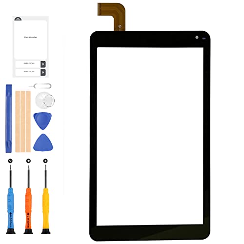 LADYSON Ersatz-Display für Barnes & Noble Nook BNTV650 Touchscreen Digitizer 10,1 Zoll Multi-Touch Tablet PC Full Glas Reparatur-Set + Werkzeug